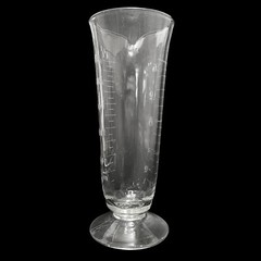 Antique 1900s Whitall Tatum Co Apothecary Glass Beaker – Etched 600cc / 16oz