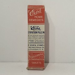 VINTAGE CONSTIPATION TABLETS QUACK MEDICINE BOTTLE ANTIQUE PHARMACY SEALED RARE