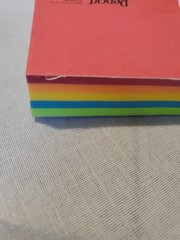 VTG Pepcid E-See Tac Note Pad Multi Color Rainbow Edge Drug Rep Swag Merck Block