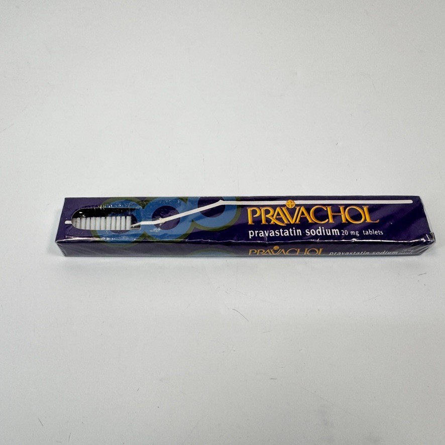 Pravachol Drug Rep Pharmaceutical Advertisement Toothbrush NEW