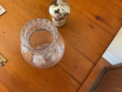 VTG.Dakota 5 INCH Vacuum Oil Co.Pharmacy Apothecary Display Jar 5” Mini RARE SZ.