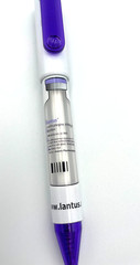 VERY RARE LANTUS Drug Rep Pen w/ Transparent „vial“ on Side Pharma Swag- WORKS