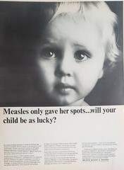 Merck Sharp & Dohme Print Ad Vintage Ephemera Wall Art Decor Measles