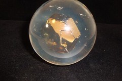 Inderal Ayerst prescription paperweight acrylic used 3 inch diameter