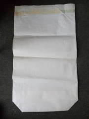Vintage BAYER Pharmaceuticals Makrolon Polycarbonat Chemical Compound Bag 1970s