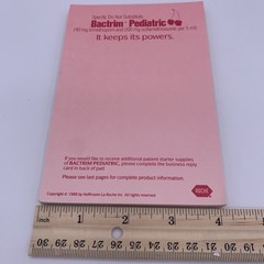 Bactrim Pediatric Roche Note Pads Pharmaceutical Drug Rep Promo Vtg 1988 Cherry