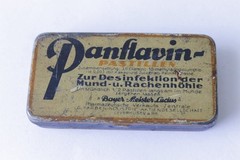 Antique German PANFLAVIN PASTILLEN BAEYR Medical Empty Tin Box 1930’s