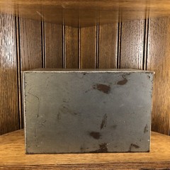 Vintage Pharmacy Prescription Box SAMUELS Metal File Apothecary Rx Cincinnati OH