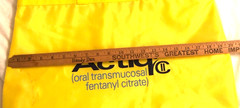Vtg Actiq Fentanyl Zipper Tote Bag Pharmaceutical Drug Rep Promo Merch Rare HTF