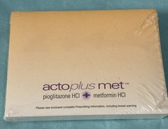 ACTOPLUS MET Drug Rep Pharmaceutical Collectible Memo Paper Note Pad SEALED