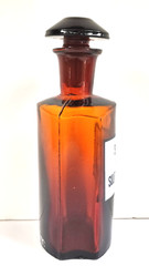 Vintage Glass Apothecary Pharmacy Brown Bottle 250ml SIRUPUS KALII SULFOGUAJACOL
