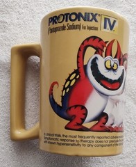 Protonix IV Drug Rep Monster Mug Medical Swag GERD Acid Reflux Heartburn