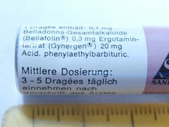 Vtg SANDOZ BELLERGAL barbiturate, pharmacy Swiss pharmacy Swiss