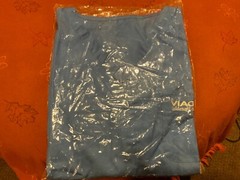 Viagra Scrub Top Blue NEW in Original package Rare Vintage Unisex L/XL One Size