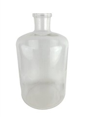 17” Tall Vintage Pyrex Clear Glass Science Labware Bottle Hand Blown