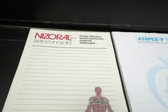 Vtg Pharmaceutical Drug Rep Partial Sticky Notes Notepads Stapler Pharma Lot