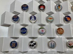 Rare Celgene 2013 National Sales Meeting District Pin Set – 50+ Pins Display