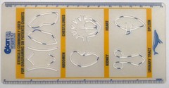 Calan SR Pharmaceutical Drug Rep Stencils Commonly Used + Metric & Inches Rulers