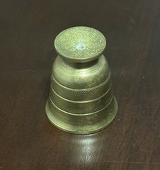 Antique Brass Mortar Pestle Small Apothecary Tools Solid Brass Vintage 1.3’ Inch