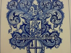 Burroughs Wellcome Co Delft Holland Blue & White Pharmacy Pill Tile Apollo #15