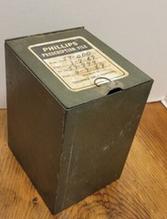 Vintage Phillips Prescription Metal File Box Columbia Drug Co