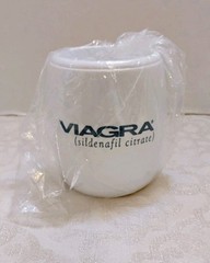 Viagra Office Desk Pen And Pencil Organizer Pharmaceutical Promotional Cup NOS