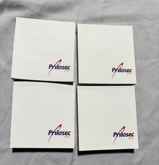 PHARMACEUTICAL DRUG REP NOTE PADS (4) PRILOSEC OTC 2.75″X2.75″ STICKY NOTES