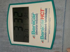 Benicar Pharmaceutical Advertising ;digital CLOCK/CALENDAR