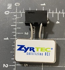 Zyrtec Brand Logo Pharmaceutical Advertising Binder Clip Sales Promotional Item