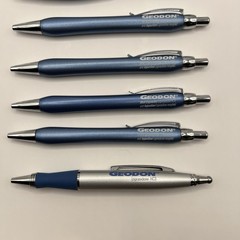 VTG Geodon Lot of 9 Pharmaceutical Drug Rep Pens 2 Plastic 7 Heavy Metal
