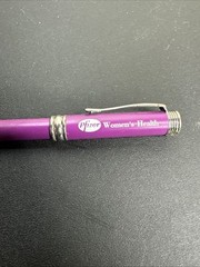 Pfizer Women’s Health Promo Pen Purple Pharmaceutical Rep Gift Medical Swag