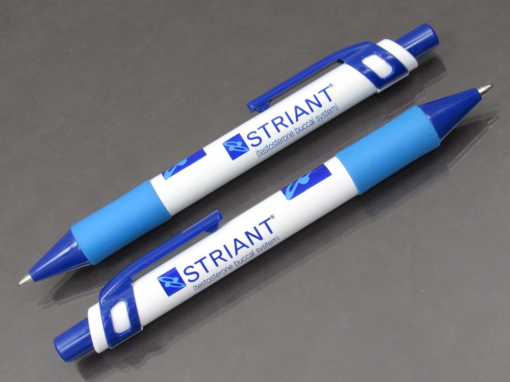 Striant Testosterone PENS Drug Rep Pharmaceutical Inoxcrom Spain Rare Lot of 2