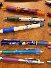 Lot 58 Metal and Plastic Pharmaceutical Drug Rep Pens Medical Collectibles