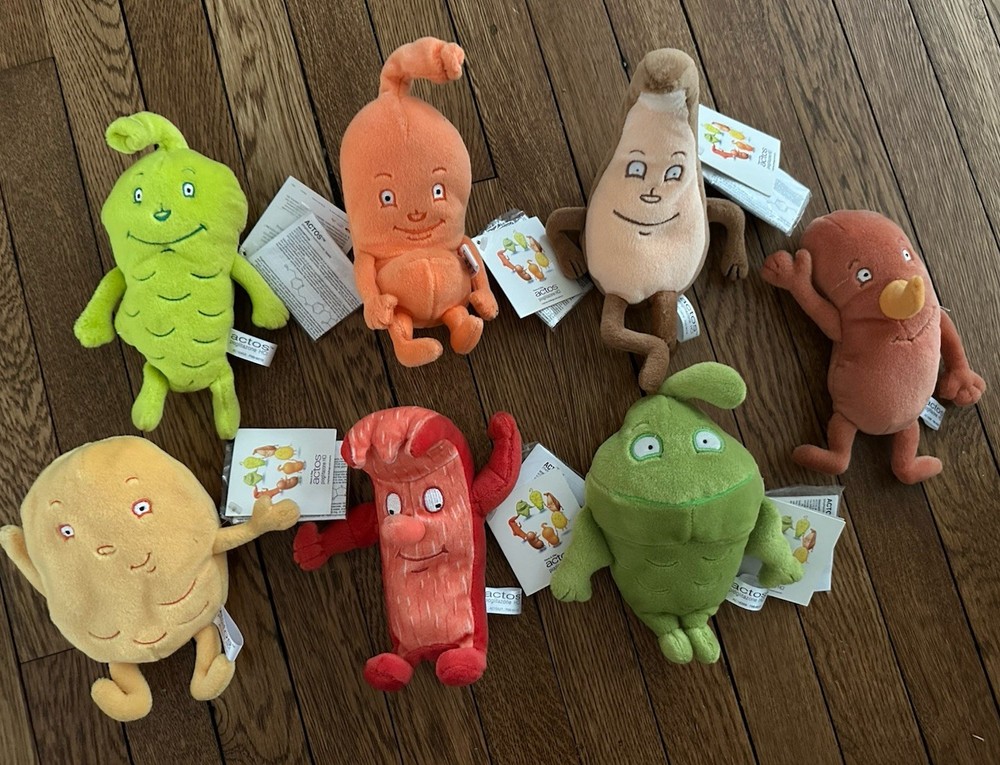 Vintage Pharmaceutical Drug Rep Actos Beanie Babies With Tags, 1 Is Missing Tags