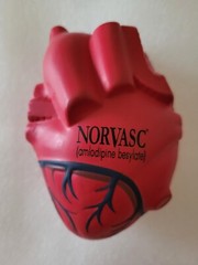 NORVASC Promo Foam Stress Reliever Heart