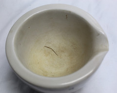 Vintage Large White Coors USA Porcelain Mortar Pestle Set 520-2