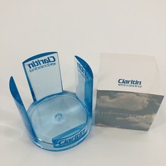 Claritin Loratadine Pharmaceutical Advertising Sealed Sticky Notes & Holder
