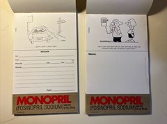MONOPRIL Cortlandt Memo And Telephone Message Pads For Physicians Set Of Two