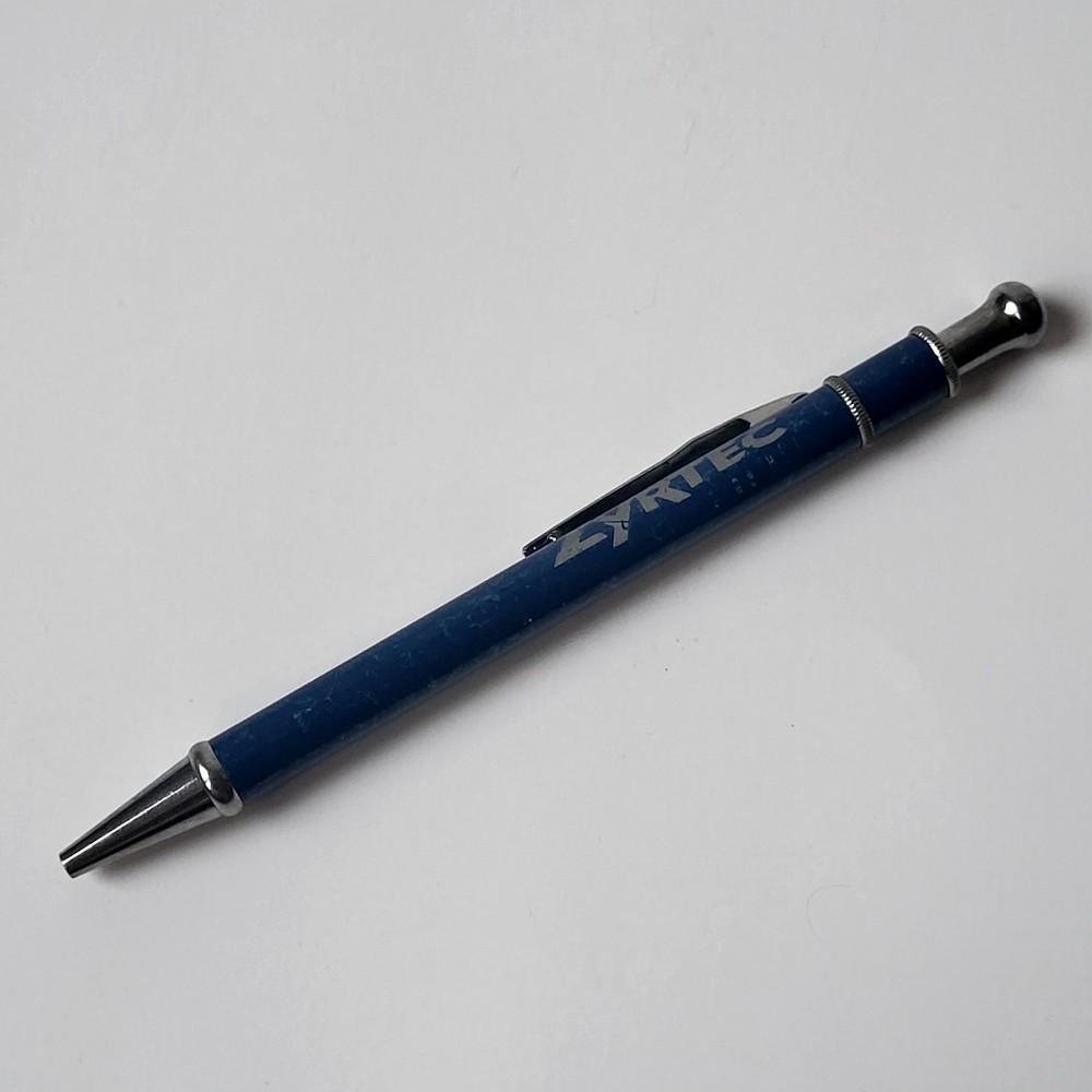 Zyrtec Blue Silver Heavy Metal Medical Drug Rep Pharmaceutical Pen Collectible