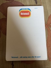 Metamucil Tablet Drug Rep Pharmaceutical Promo Medical Advertising 4 1/4” x 6 1/