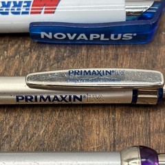 Lot 6 Pharmaceutical Drug Rep Pens Medical, Collectibles, Heavy Metal, Plastic