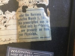RARE Vintage Prescription Cocaine vial display