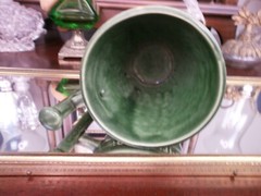Schering Rx Galen 131-201 AD Coffee Tea Mug Cup Green Mortar Pestle Ceramic