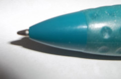 Propecia Finasteride Promotional Plastic Pen – Short 4″ Rubber Grip/Clip Logo