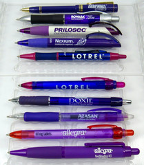 Drug Rep Lot 10 PENS Shades of Purple Pharmaceutical Promo Medical Advertising