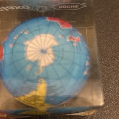 Vintage Zantac Glaxo Roche Pharmaceutical Acrylic Globe Paperweight