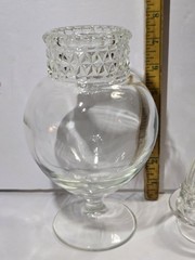 Vintage 1930s Tiffin Dakota Apothecary Drug Store Candy Glass Jar w/ Lid 11″