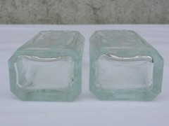 2X Old Small Medicine Glass Pharmacy Apothecary Bottle Maria Zeller Magnet Drops