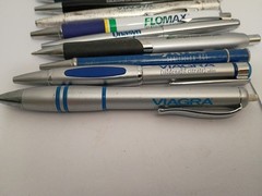 Lot 12 Big Pharma Drug Rep Pens Viagra Zyrtec Flomax AndroGel READ DESC.