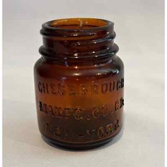 Vintage medicine bottles brown Frontier Asthma Co., Lysol, Chesebrough